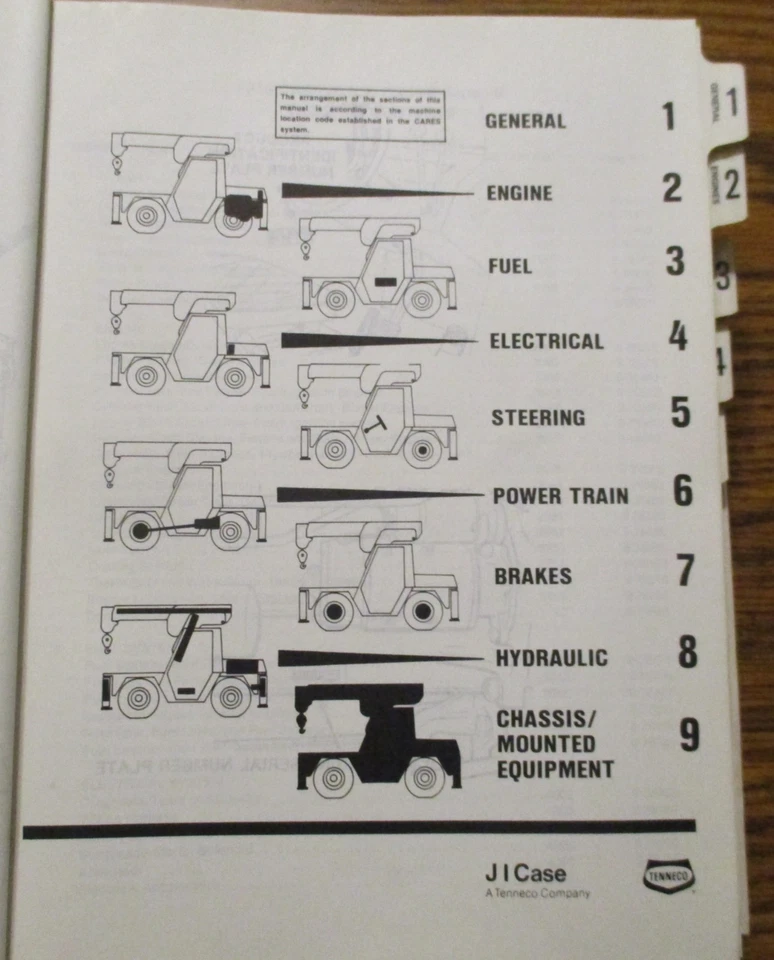 Libro manual de reparación de grúa Case 3330 3330B 8-1700 PIN 6225494-up Foto 3 de 4