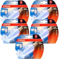 5 X Osram Kerzen GlüHbirne Active Bc 60W E14 Matt Daywhite Tageslicht -> Dimmbar