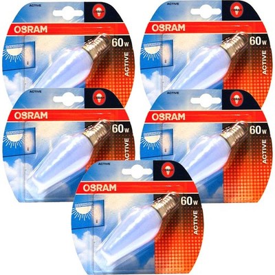 5 x Osram Kerzen Glühbirne Active BC 60W E14 matt Daywhite Tageslicht -> dimmbar
