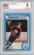 Wayne Gretzky 1979-80 Topps Hockey Rookie Card #18 BVG 8. rookie card picture