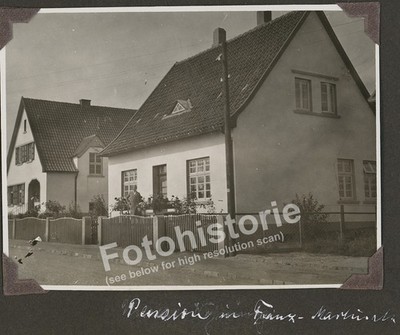 2x Photo Bad Essen Franz Martin Street Pension in September 1930