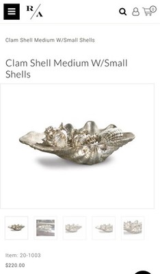 Regina Andrew Clam Shell Medium with Small Shells 20-1003