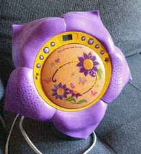 2009 Disney Fairies Tinker Bell Friends Purple Flower CD Boombox F500B WORKS