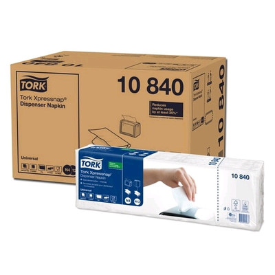 9000 Stück TORK 10840 Spenderservietten N4 / N12, Xpressnap, 1/4 Falz, 1-lagig