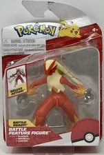 Jazwares Pokemon Battle Feature BLAZIKEN 4.5" Deluxe Action Figure New Damaged