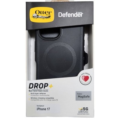 OtterBox Defender for MagSafe With Holster for iPhone 17 iPhone 16 Black Case