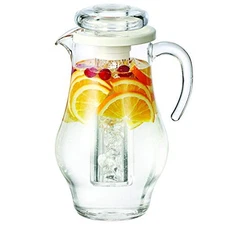 Service Ideas SWP24BS, Water Pitcher, 2.4L, BPA-Free, Bell Shaped, Clear