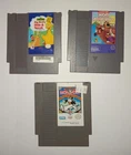 LOT of 3 NES GAMES Disney Mickey Mousecapades Big Birds Hide & Speak Monopoly