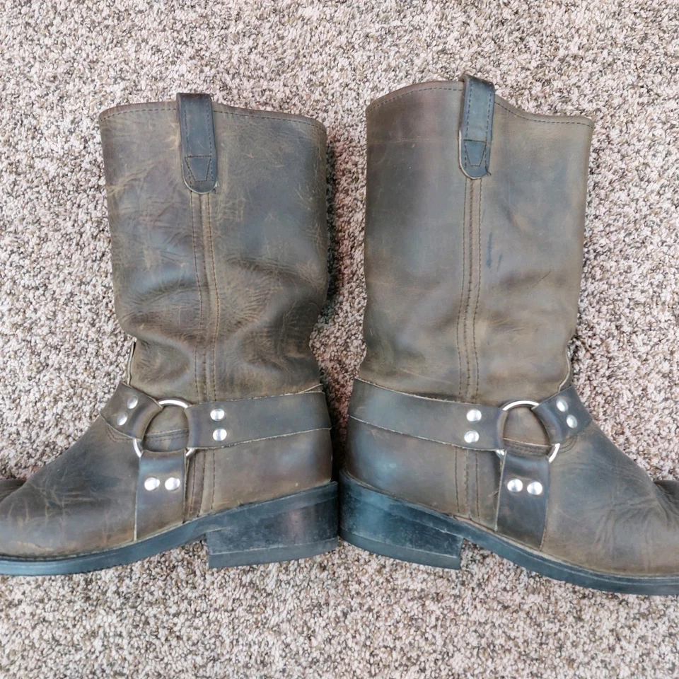 Botas arnés Durango Crossroads para hombre 12EE cuero cejas motociclista occidental Foto 2 de 4