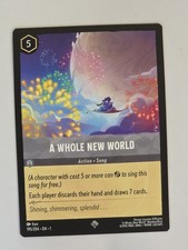 A Whole New World 195/204 EN1 - RARE The First Chapter Disney Lorcana   