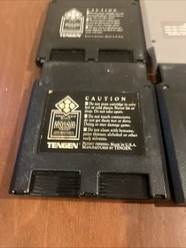 Lot Of 5 Tengen NES Games: Gauntlet Pacman Rbi Baseball Rolling Thunder Super