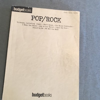 Budget Books: Rock & Pop .Songbook Notenbuch .Easy Piano Vocal