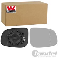 VAN Wezel Spiegelglas AsphÄRisch Beheizbar Rechts Passend FÜR Volvo C30 C70 S40