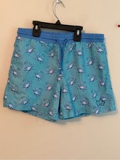 Prodoh Light Blue Crab Print Swim Trunks Size 8