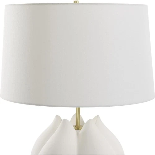 Uttermost 30257-1 In Bloom Table Lamp Chalk White and Antiqued Brass - Picture 5 of 7