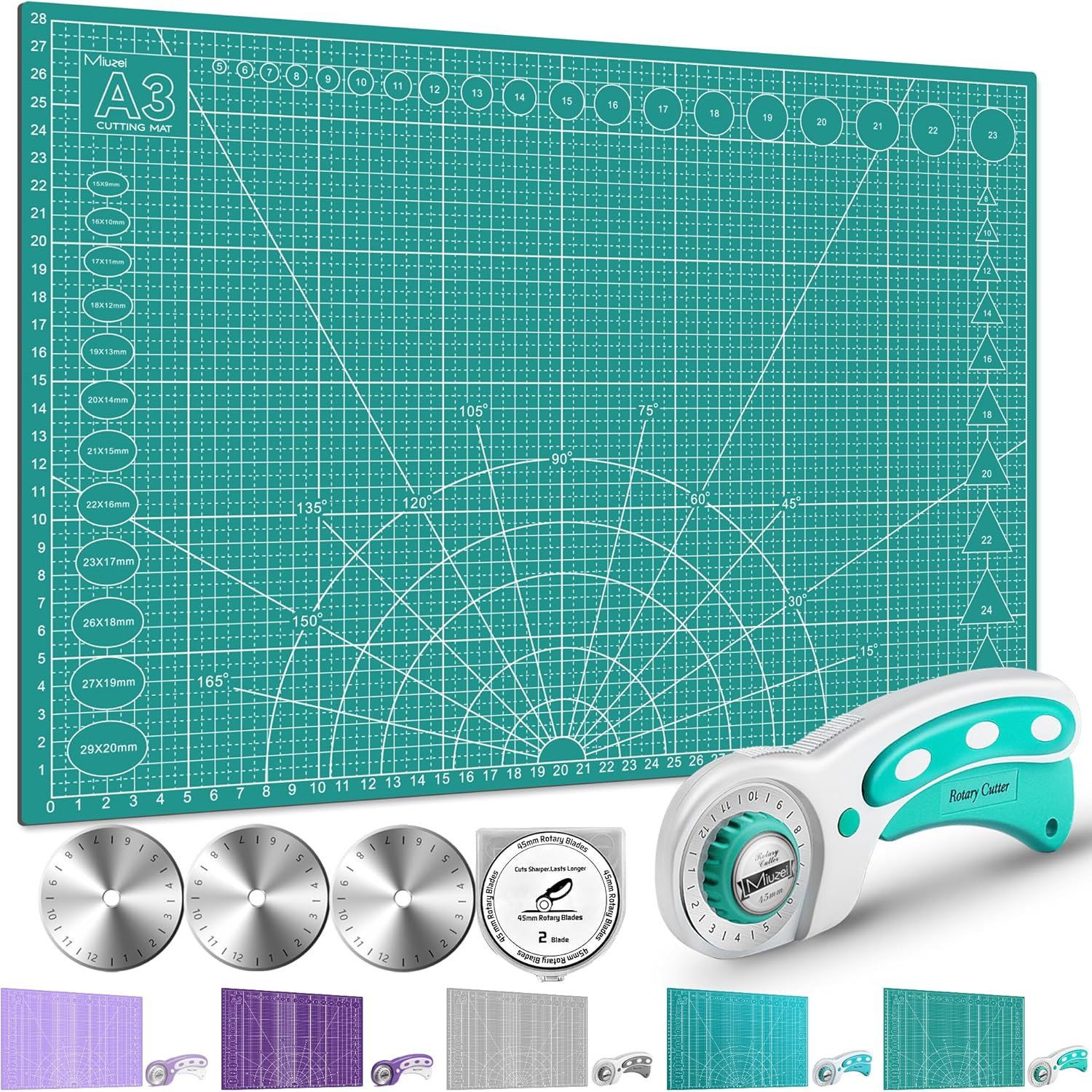 Set Taglio Design A3: Tappetino Antigraffio e Cutter di Precisione