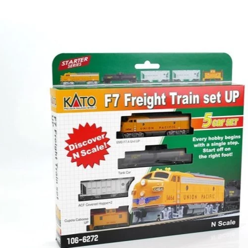 Kato 106-6272, N Gauge, Union Pacific EMD F7 Freight  Train Pack - image 2 of 2