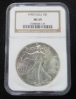 1990 American Silver Eagle * NGC Graded * MS69