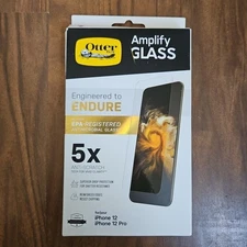 New OtterBox Amplify Glass Endure Clear Screen Protector for iPhone 12 & 12 Pro 