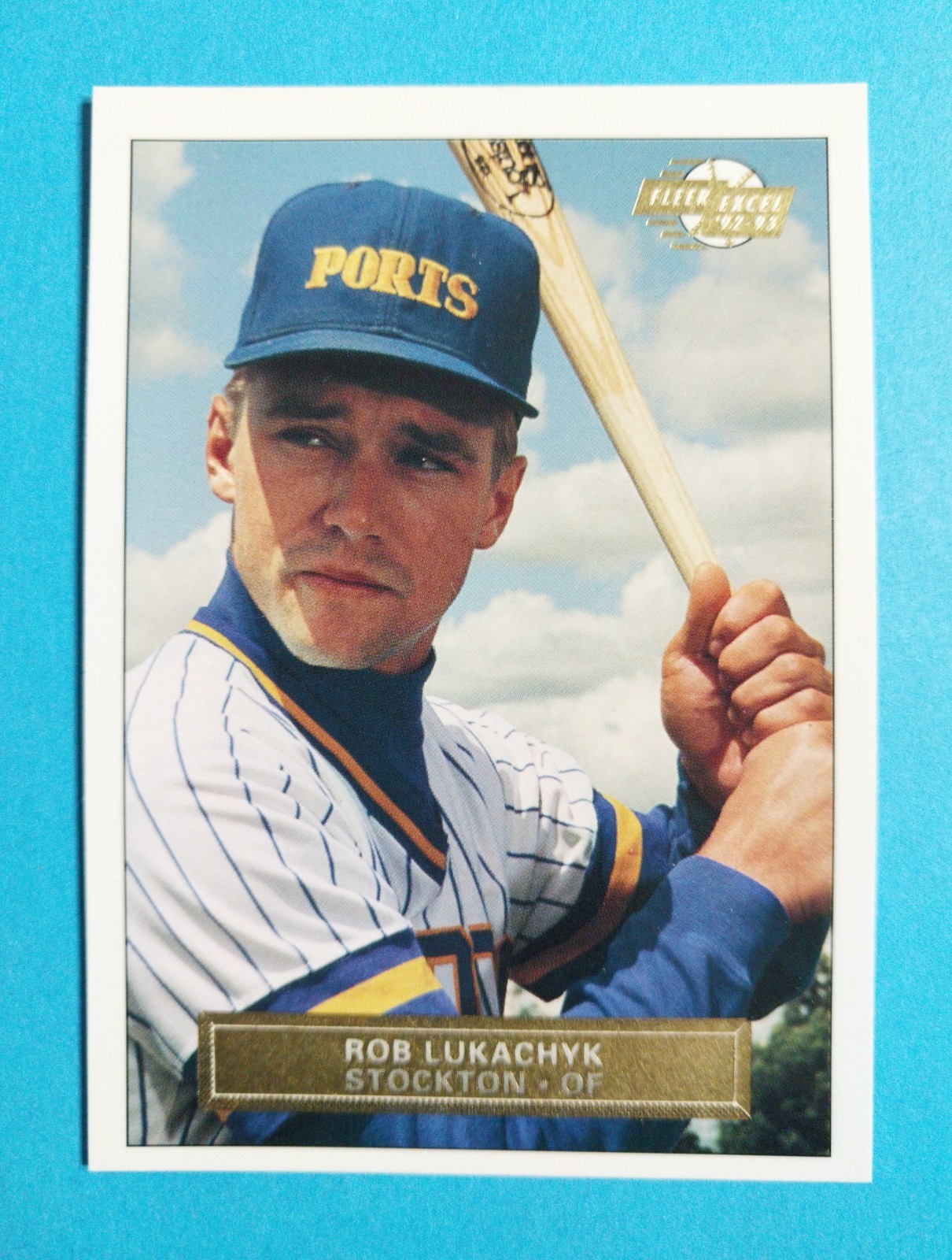 1992-93 Fleer Excel Rob Lukachyk RC #191 Stockton Ports/Brewers