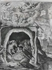 1593 FLEMISH COPPER ENGRAVING WIERIX JESUS JIBLE GOSPELS PASSERI E03