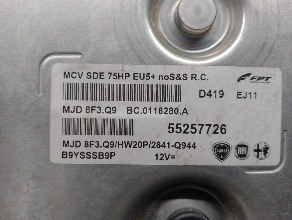 55257726 CENTRALINA MOTORE / FPT / B9YSSSB9P / 5110634 PER CITROËN NEMO 1.3 HDI - Immagine 3 di 4