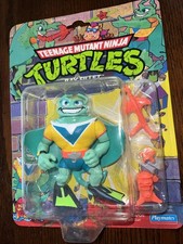 1990 Playmates Toys TMNT Teenage Mutant Ninja Turtles Ray Fillet MOC rare