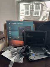 Trexonic 14.1" Portable DVD Player TR-D141 ATSC TV Remote Headphone USB SD MP4