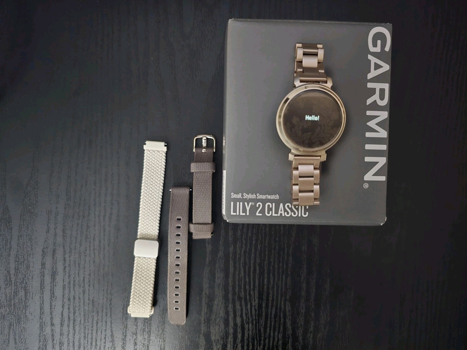 Garmin Lily 2 Classic Smartwatch in Cream Gold Finish-image