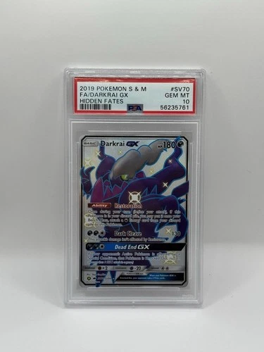 Darkrai GX SV70/SV94 Hidden Fates: Shiny Vault Holo Pokemon PSA 10