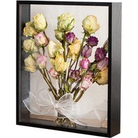 Bilderrahmen Aus Holz, Getrocknete Blumen, Dekorativer Schwebender Fotorahmen...