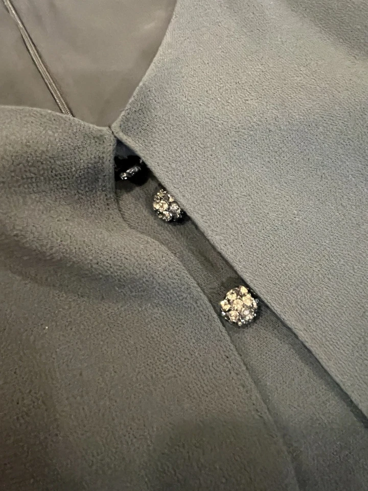 Винтажное зеленое платье Emanuel Ungaro — размер 12/46 с длинным рукавом - Изображение 4 из 4