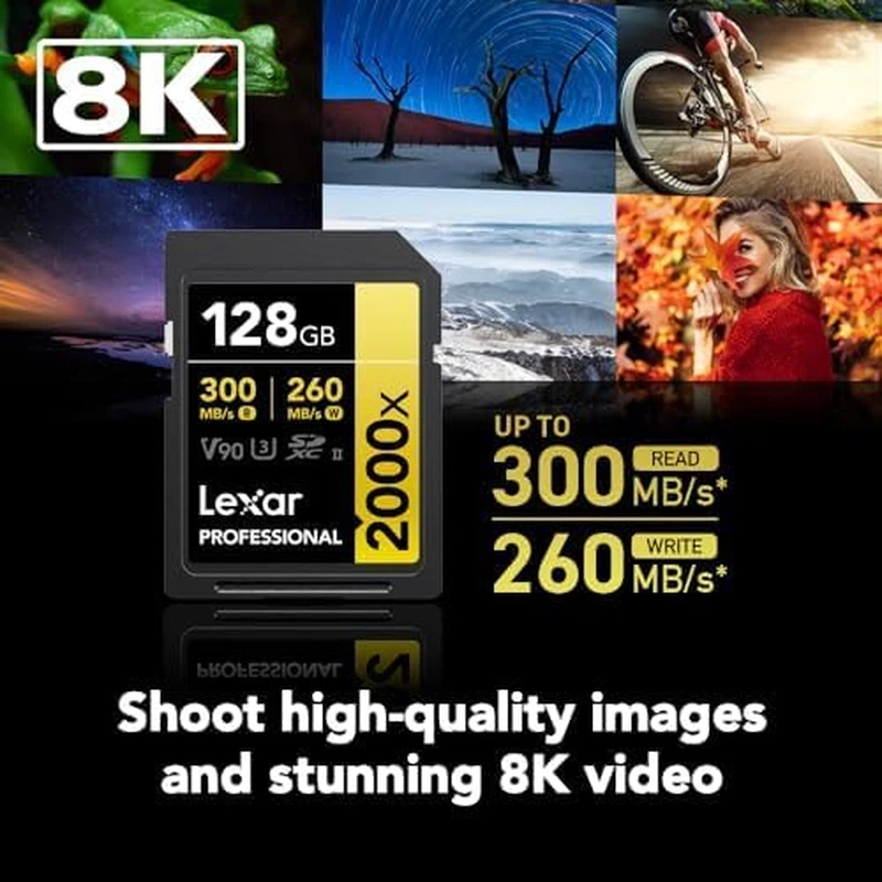 128GB Professional 2000X SDXC Memory Card, UHS-II, C10, U3, V90, Full-Hd & 8K V - Image 3 of 4