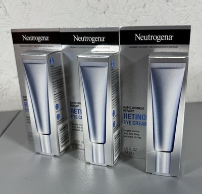 3 PACK - Neutrogena Rapid Wrinkle Repair Retinol Eye Cream 0.5 fl oz