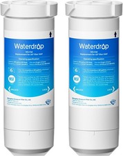 Waterdrop XWF NSF Certified Refrigerator Water Filter,Replacement for GE ,2 pack