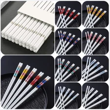 5/10P High End Jingdezhen Ceramic Chopsticks Kitchenware Tableware Antibacterial