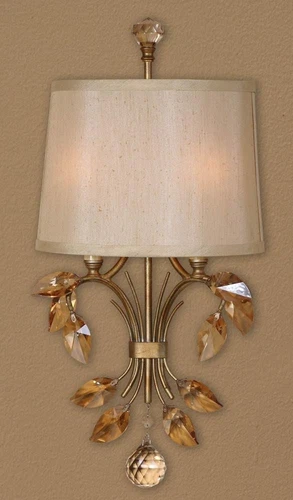 Burnished Gold Alenya 2 Lt Wall Sconce - Picture 1 of 1