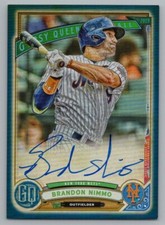 Brandon Nimmo 2019 Topps Gypsy Queen Autographs Indigo #GQABN 84/150 Mets