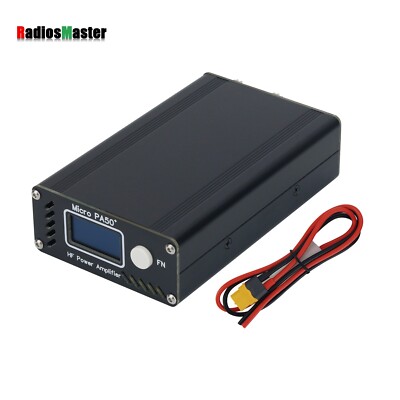 Micro PA50-3 3rd Gen 50W 3.5MHz-30MHz RF Shortwave Power Amplifier OLED US STOCK