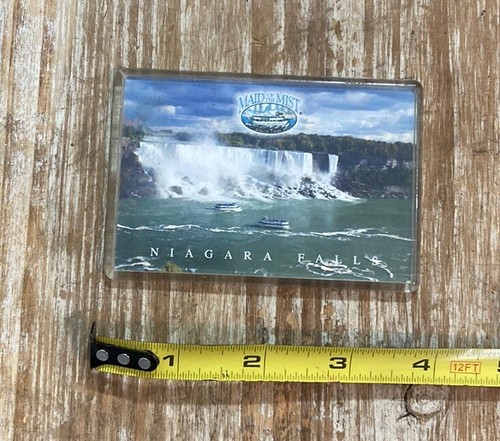 Imán de recuerdo para refrigerador de las Cataratas del Niágara de colección años 80 - Imagen 3 de 3