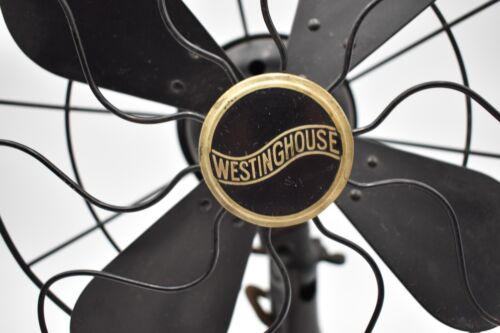 Antique Westinghouse 517723A Rare Metal Fan Working AS-IS 2 Speed Oscillating - Picture 3 of 14