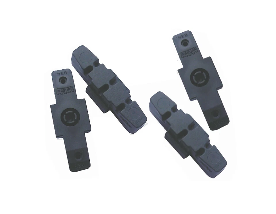 4 Stück originale MAGURA Bremsgummi schwarz hydraulische HS-11 HS-33 Bremsbeläge