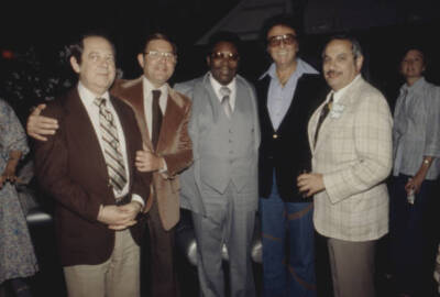 BB King attending party celebrating Kings 17 years with Reco- 1975 Old Photo 7