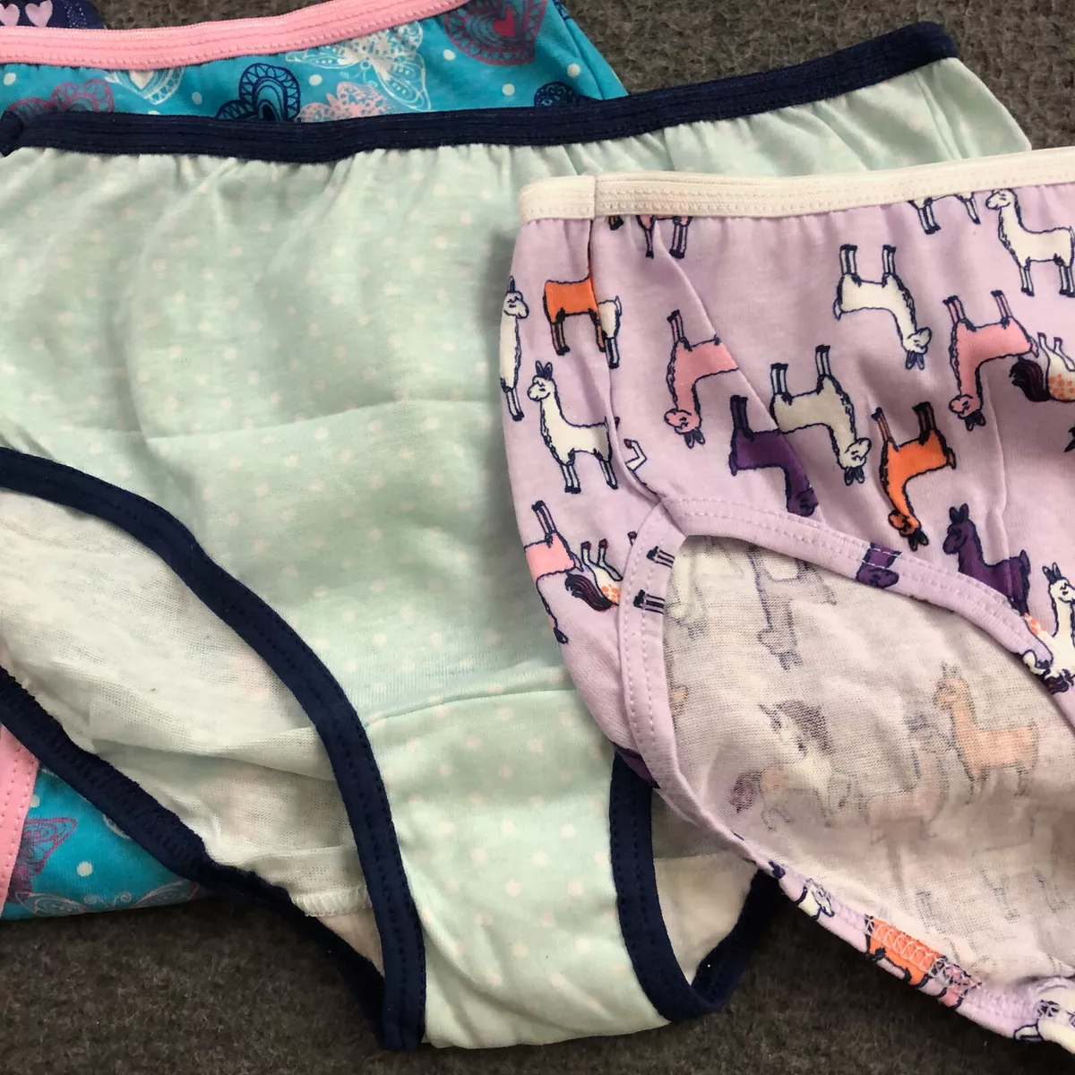 8-PACK Hanes Panties Girls Sz 10 Assorted Underwear 100% Cotton Multicolor  NWOT