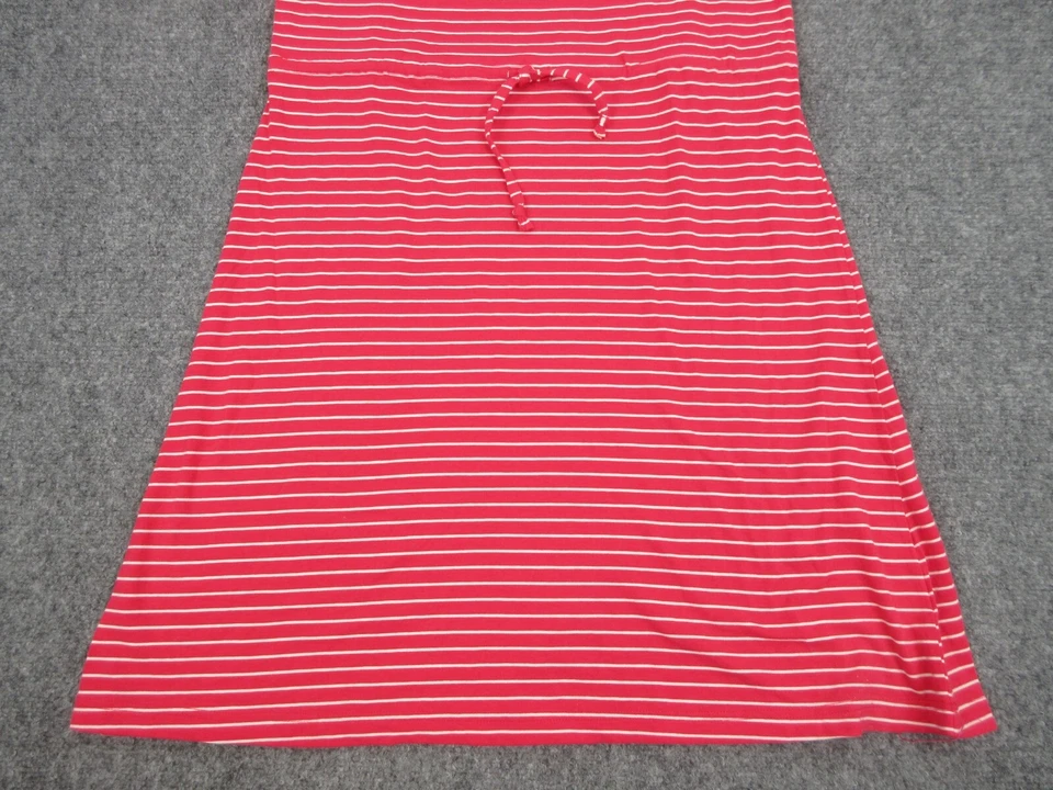 Columbia Dress Womens Adult Medium Red White Stripes Casual Preppy Lightweight Foto 3 de 4