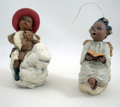 All God's Children Christmas Ornament Angel Eric & Lightning Cloud Horse & Erica - Picture 2 of 19