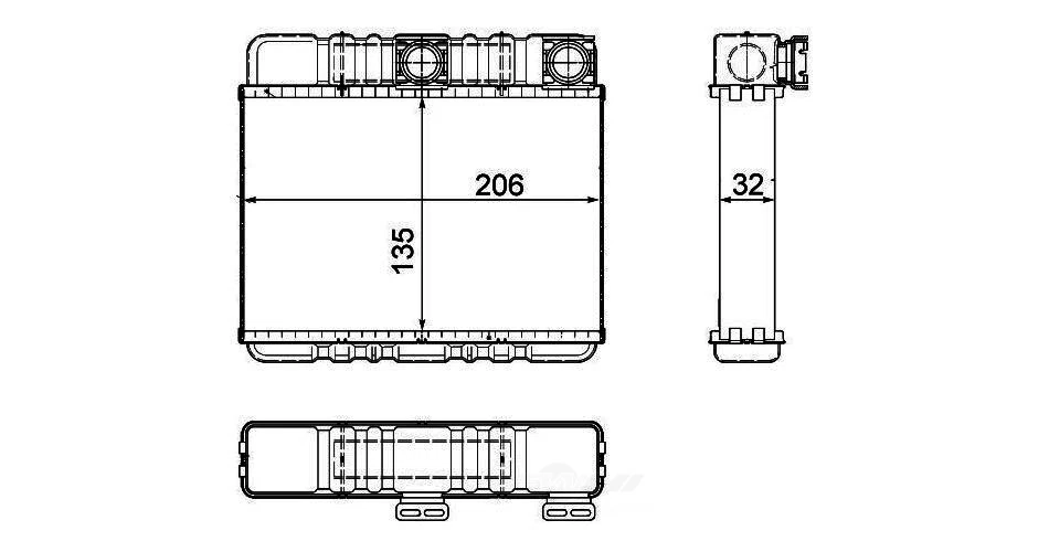 HVAC Heater Core-Premium Perfect Fit Heater Core Behr Hella Service 351311331 - Image 2 of 2