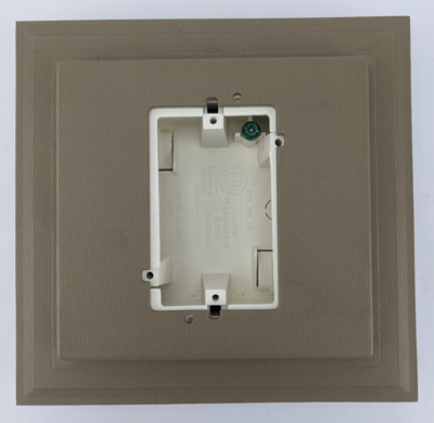 #ad Vinyl Siding Mounting Block Electrical Outlet Box Universal Fit Light Brown #326 $16.87