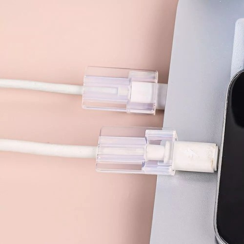 2/4Stks Mobile Ladekabel Schutz Kabel Clip Kabel Ärmel Abdeckung Anti-Bend DE - 第 8/18 張圖片