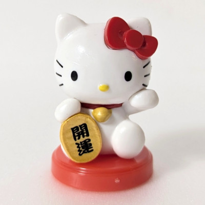 Choco Egg Hello Kitty Collaboration ''Lucky Cat'' Mini Figure Figurine Furuta